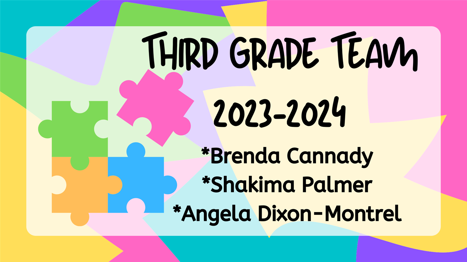 Third Grade Staff